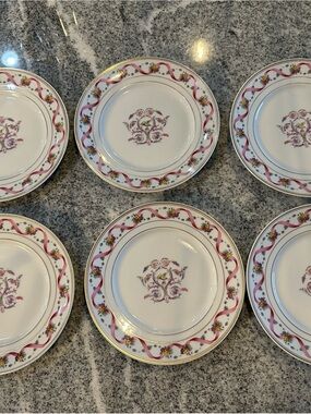Richard Ginori Rapallo, Pittoria mark, Italy — Set of 6 plates.